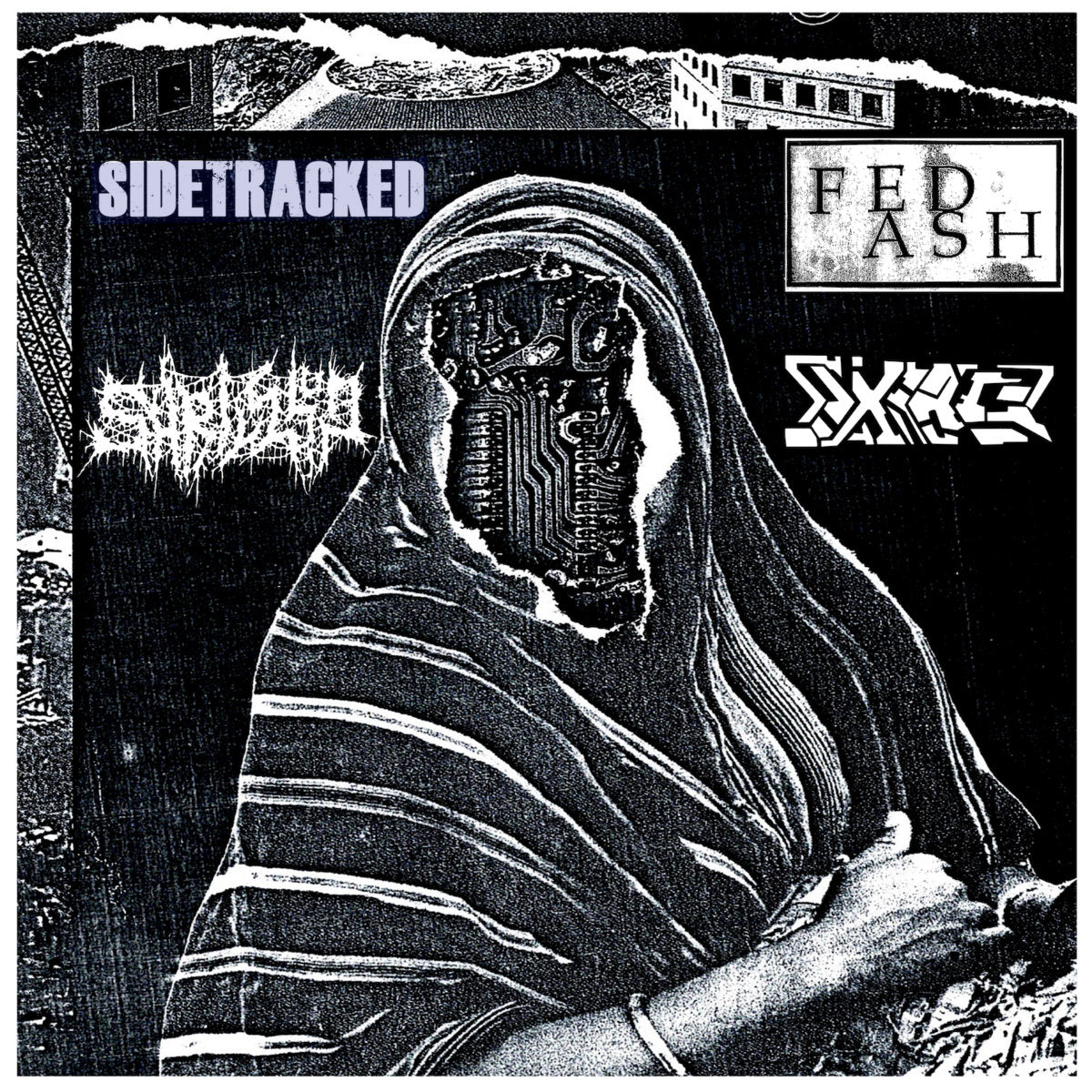 Sidetracked / Fed Ash / Shrivel Up / Ixias - 4 Way Split 12"